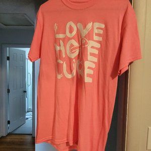 Love hope cure breast cancer tee